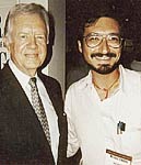 Michael with US president Jimmy Carter